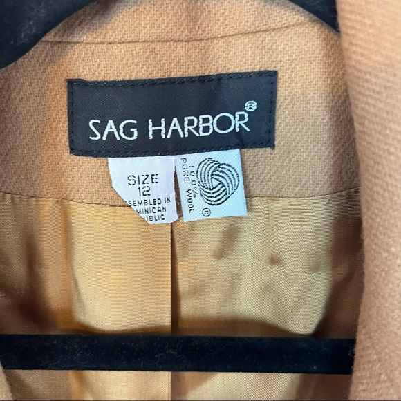 Sag Harbor Wool Blazer and Skirt Set Brown, size 12 - Picture 2 of 11